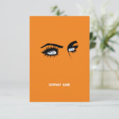 Directe Oranje Corporate QR Code Promo (Staand voorkant)