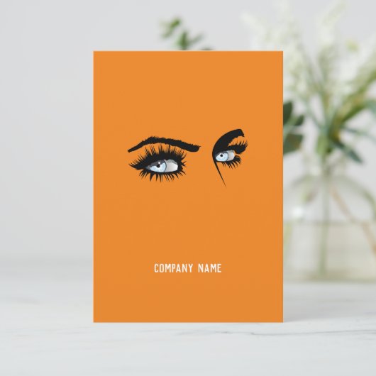 Directe Oranje Corporate QR Code Promo (Staand voorkant)