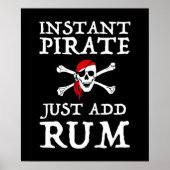 Directe piraat - voeg enkel Rum toe Poster (Voorkant)
