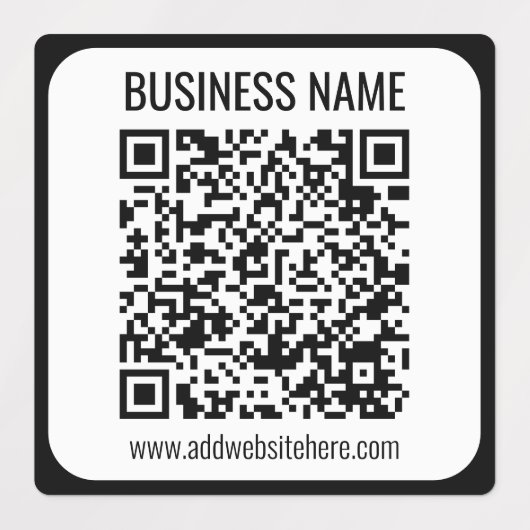 Directe QR-code (voer uw website-URL in om te wijz Labels (Design 1)