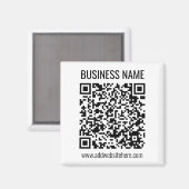 Directe QR-code (voer uw website-URL in om te wijz Magneet (Voorkant / Achterkant)