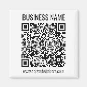 Directe QR-code (voer uw website-URL in om te wijz Magneet (Voorkant)