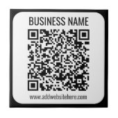 Directe QR-code (voer uw website-URL in om te wijz Tegeltje (Voorkant)