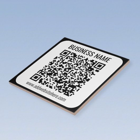 Directe QR-code (voer uw website-URL in om te wijz Tegeltje