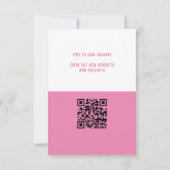Directe roze Corporate QR Code Produit (Achterkant)