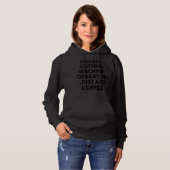 Directe snijmachine operator gewoon koffie toevoeg hoodie (Voorkant volledig)