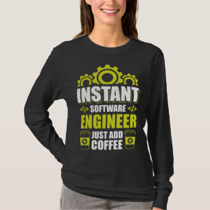 Directe software ingenieur gewoon koffie toevoegen t-shirt