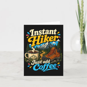 Directe wandelaar gewoon koffie toevoegen grappig kaart