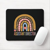 Directeur 100e dag van de school assistent manager muismat (Met muis)