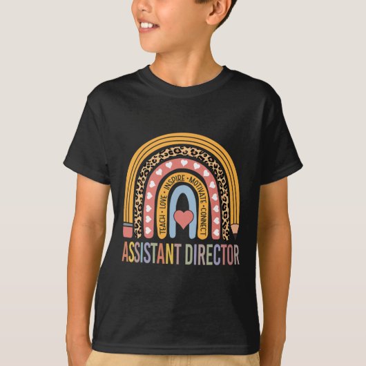 Directeur 100e dag van de school assistent manager t-shirt (Voorkant)