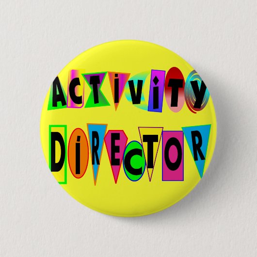 DIRECTEUR ACTIVITEIT RONDE BUTTON 5,7 CM (Voorkant)