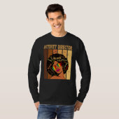 Directeur Afro African American Black Hist T-shirt (Voorkant volledig)