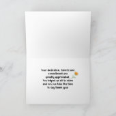 Directeur, Bedankt in marquee Letters (Binnen)