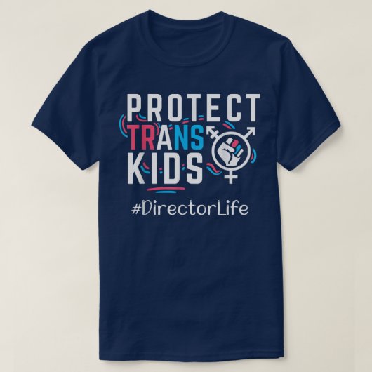 Directeur Bescherm TransKinder Transgender LGBT Pr T-shirt (Design voorkant)