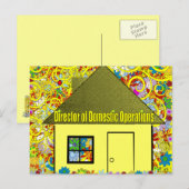 Directeur binnenlandse operaties - briefkaart (Voorkant / Achterkant)