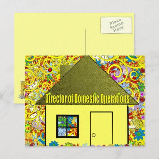 Directeur binnenlandse operaties - briefkaart (Voorkant / Achterkant)