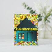 Directeur binnenlandse operaties briefkaart (Staand voorkant)