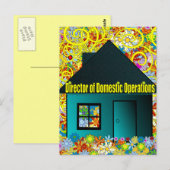 Directeur binnenlandse operaties briefkaart (Voorkant / Achterkant)