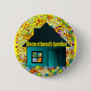 Directeur binnenlandse operaties ronde button 5,7 cm