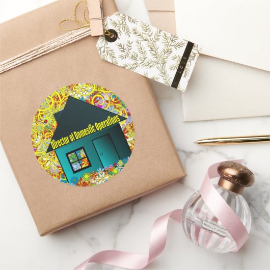 Directeur binnenlandse operaties ronde sticker (Geschenken)