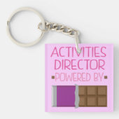 Directeur Chocoladecadeau voor vrouwen Sleutelhanger (Voorkant)