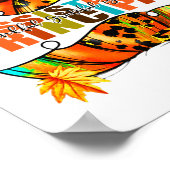 Directeur Dankbaar Dankbare Gezegende Herfst Poster (Hoek)