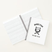 Directeur de weg om te gaan notitieboek (Binnen)