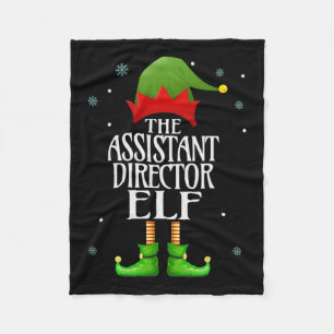 Directeur Elf Xmas Grappig Familie Matching Chr Fleece Deken