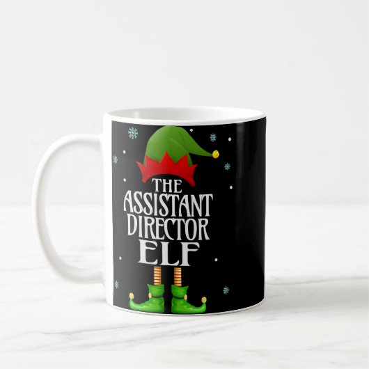 Directeur Elf Xmas Grappig Familie Matching Chr Koffiemok (Links)