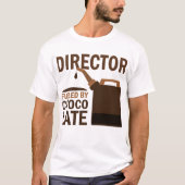 Directeur (Funny) Chocolade T-shirt (Voorkant)
