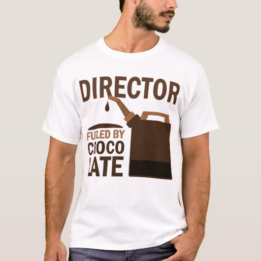 Directeur (Funny) Chocolade T-shirt (Voorkant)