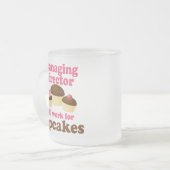 Directeur (Funny) Gift Matglas Koffiemok (Voorkant links)