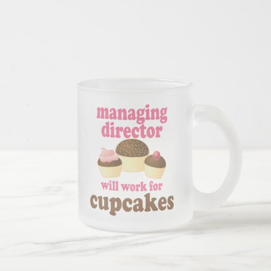Directeur (Funny) Gift Matglas Koffiemok (Rechts)