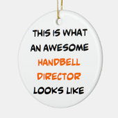 directeur handbell, geweldige keramisch ornament (Links)