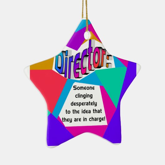 Directeur ... In functie? Keramisch Ornament (Rechts)