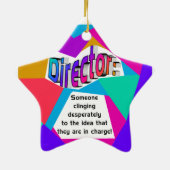 Directeur ... In functie? Keramisch Ornament (Achterkant)