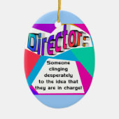 Directeur ... In functie? Keramisch Ornament (Voorkant)