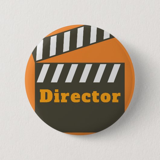 Directeur klapperraad ronde button 5,7 cm (Voorkant)