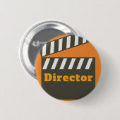 Directeur klapperraad ronde button 5,7 cm (Voorkant /achterkant)