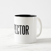 Directeur klassieke mok met twee toontonen (Voorkant rechts)