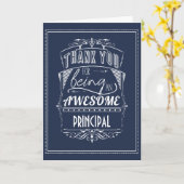 Directeur Leraar Bedankt Waardering Kaart (Gele Bloem)