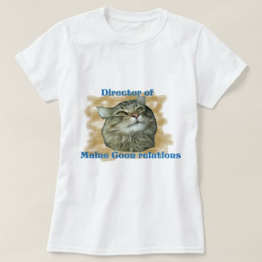 Directeur Maine Coon relations T-Shirt (Design voorkant)