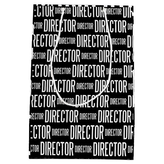 Directeur matte gift tas (medium) medium cadeauzakje (Achterkant)