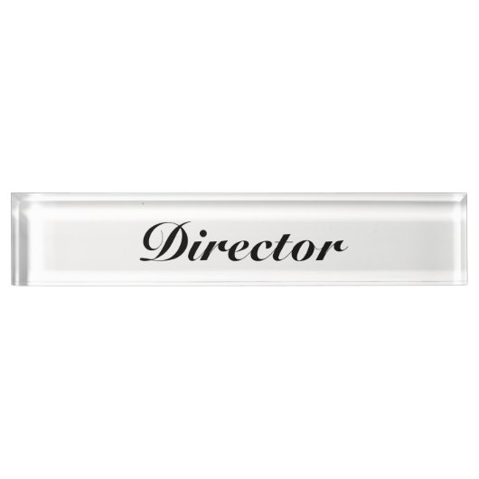 Directeur Naambordje (Voorkant)