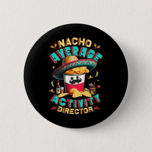 Directeur Nacho Gemiddelde Activiteit Directeur Ci Ronde Button 5,7 Cm (Voorkant)