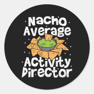 Directeur Nacho Gemiddelde Activiteit Directeur - Ronde Sticker