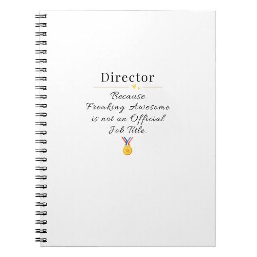 Directeur Notitieboek (Voorkant)