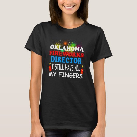 Directeur Oklahoma vuurwerk T-shirt (Voorkant)