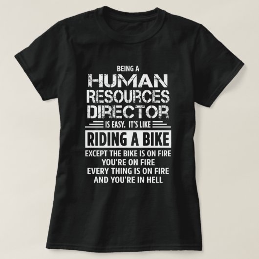 directeur personeelszaken t-shirt (Design voorkant)