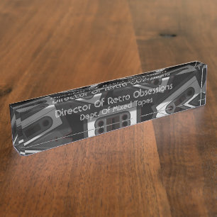 Directeur Retro Obsessies 80's Humor Naambordje